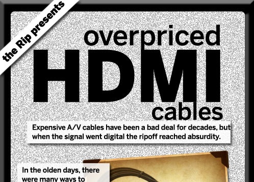 overpriced HDMI cables